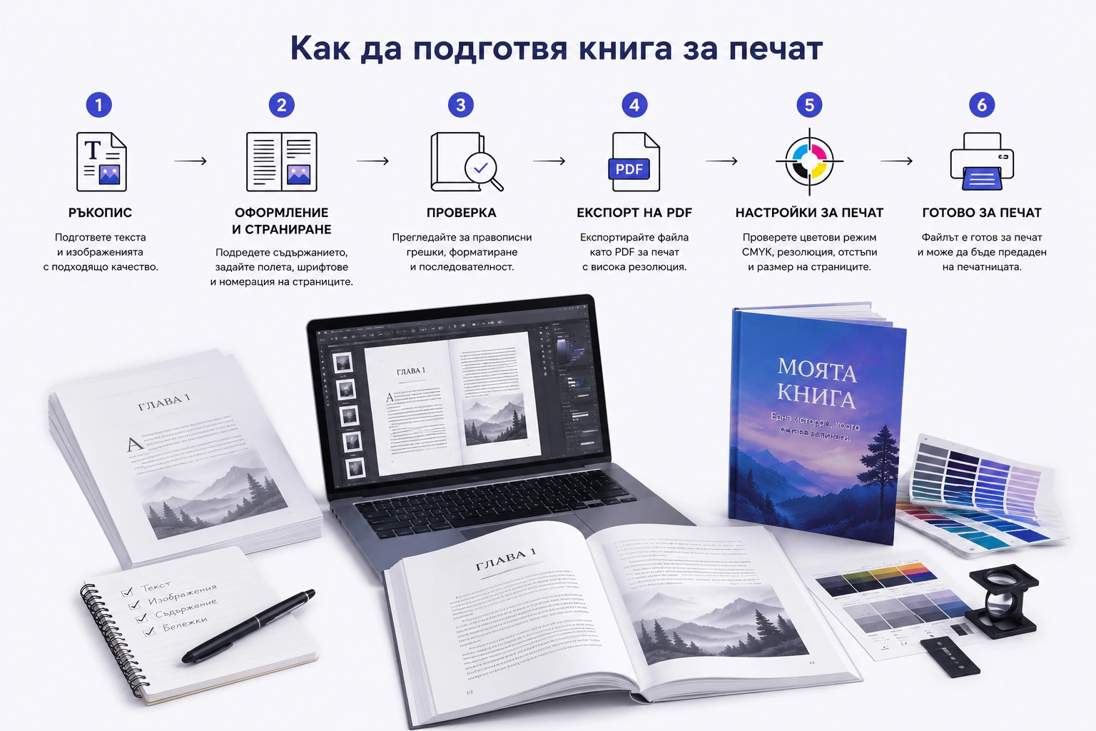 Как да подготвя книга за печат