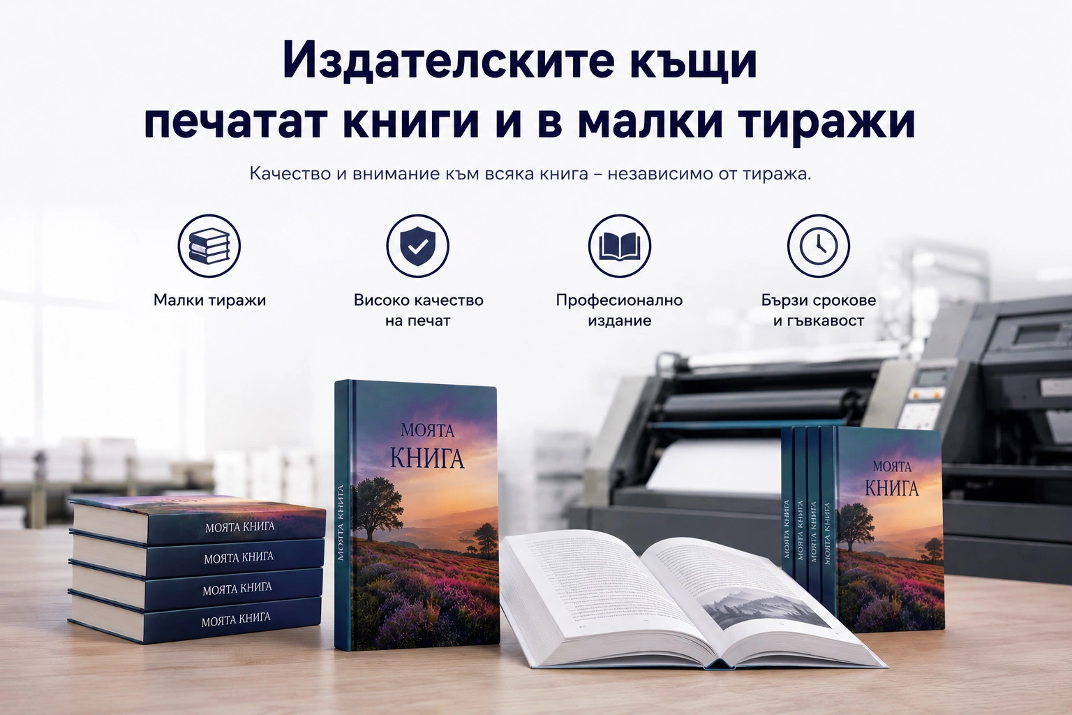 печат на книги в малки тиражи